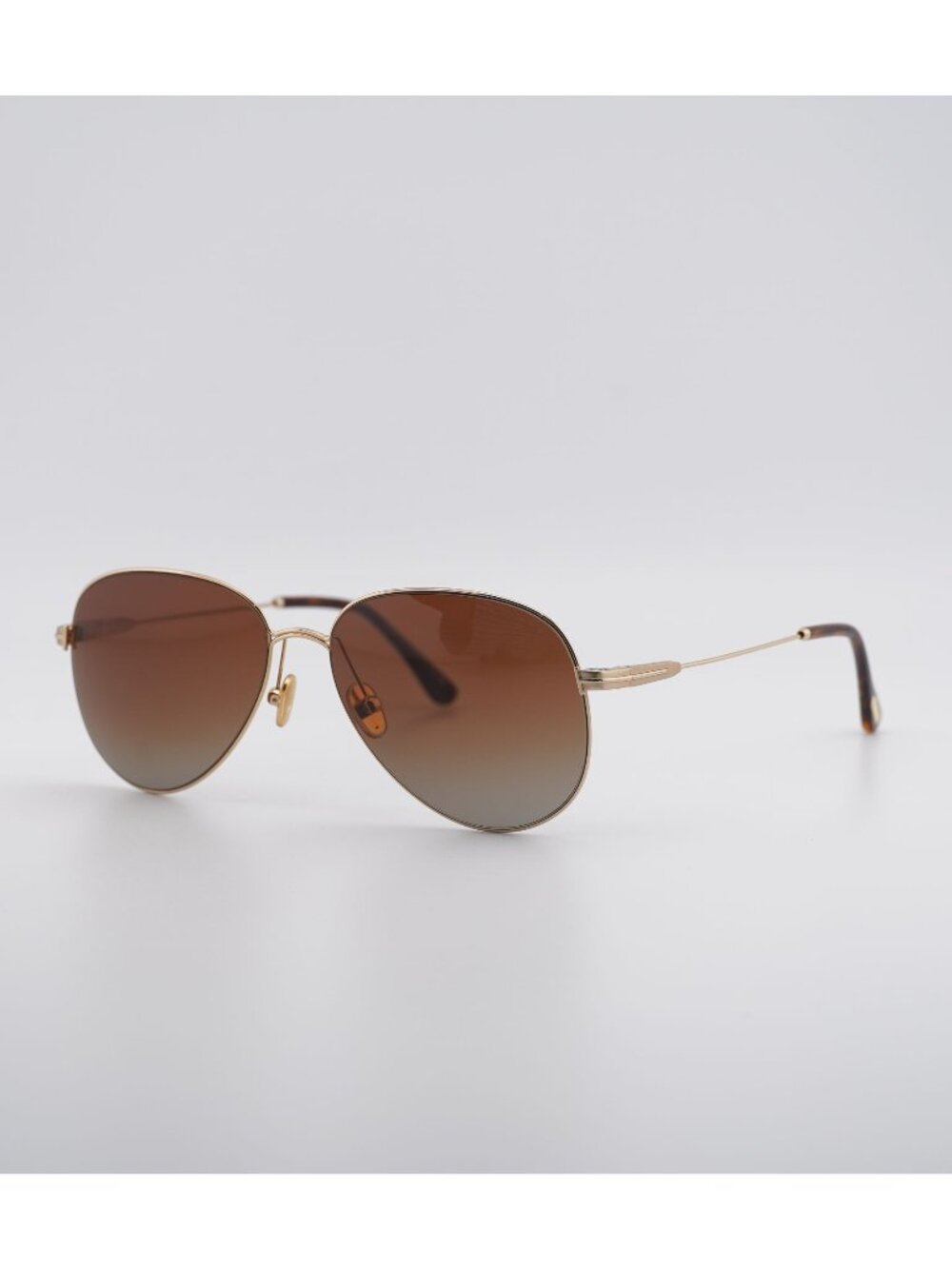 Tom Ford Porscha FT0993 32F Sunglasses Gold Aviator Frame, Brown Lenses